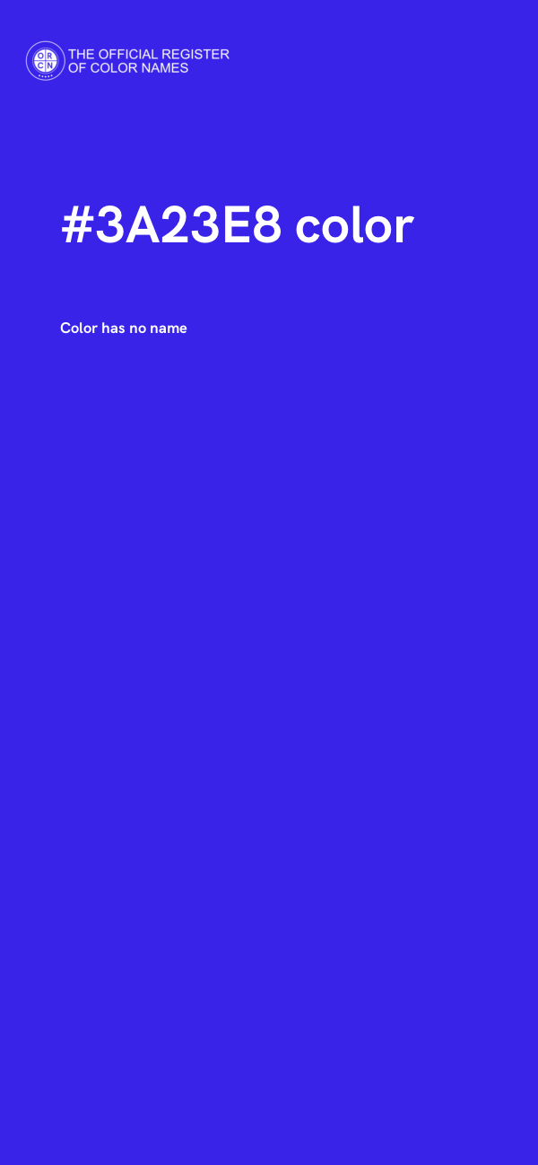 #3A23E8 color image