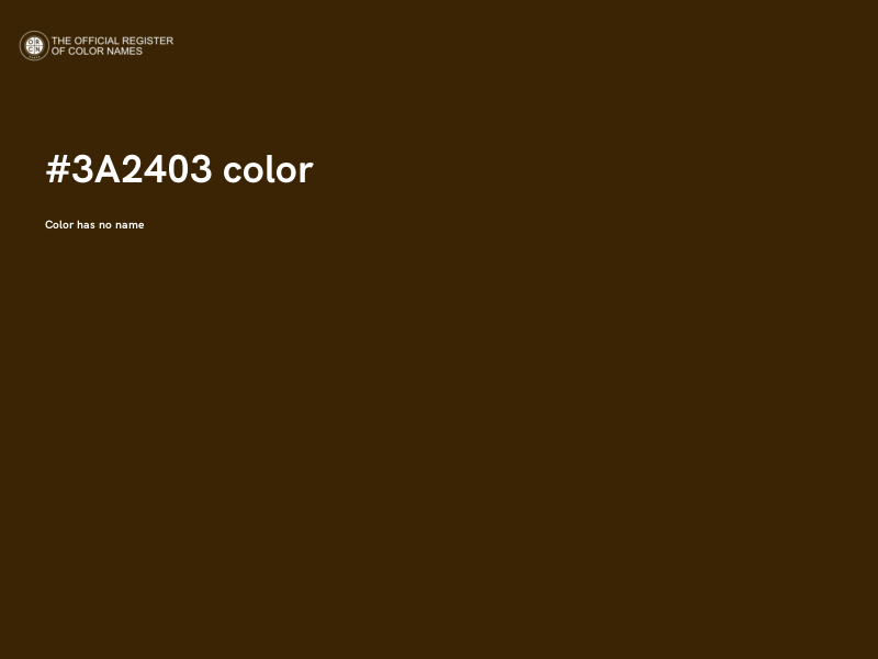 #3A2403 color image