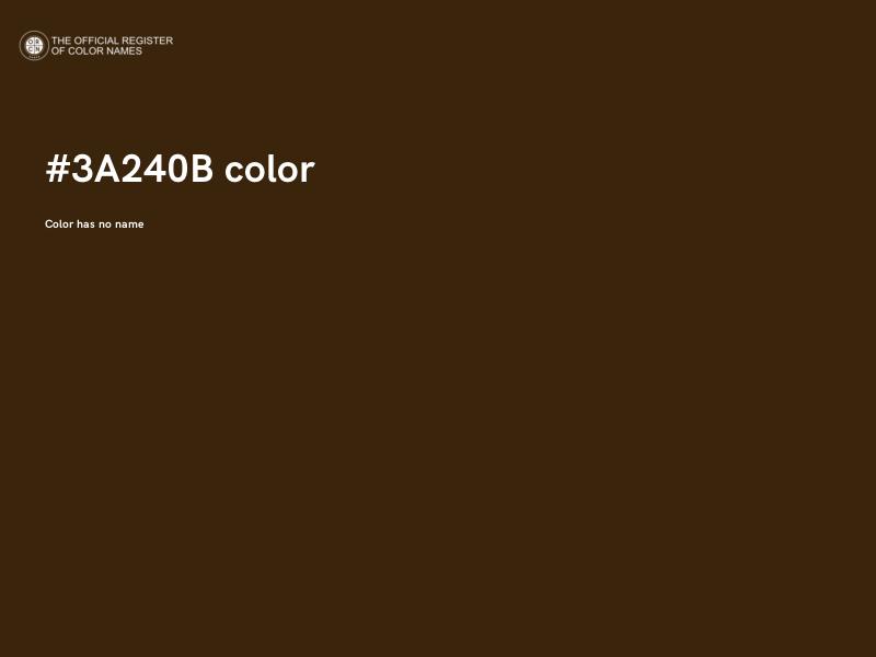#3A240B color image