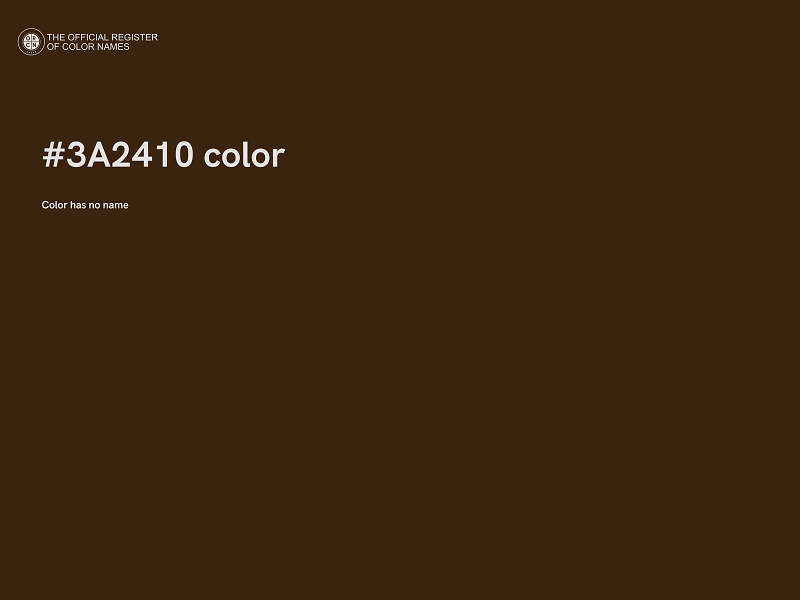 #3A2410 color image