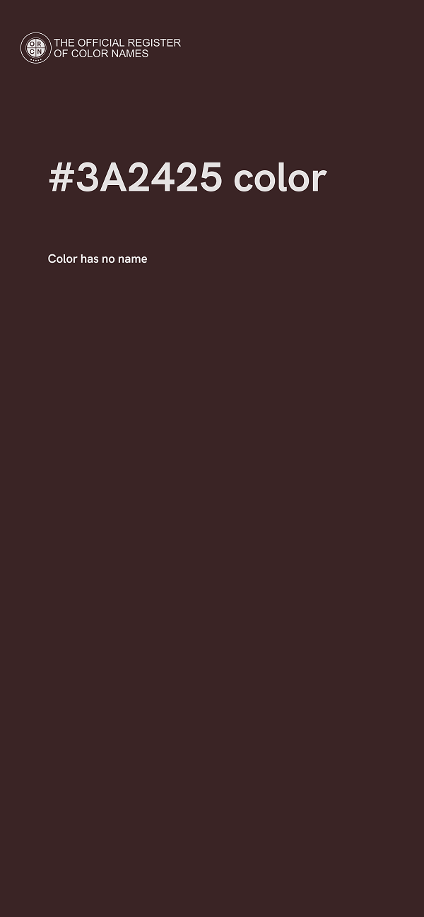 #3A2425 color image