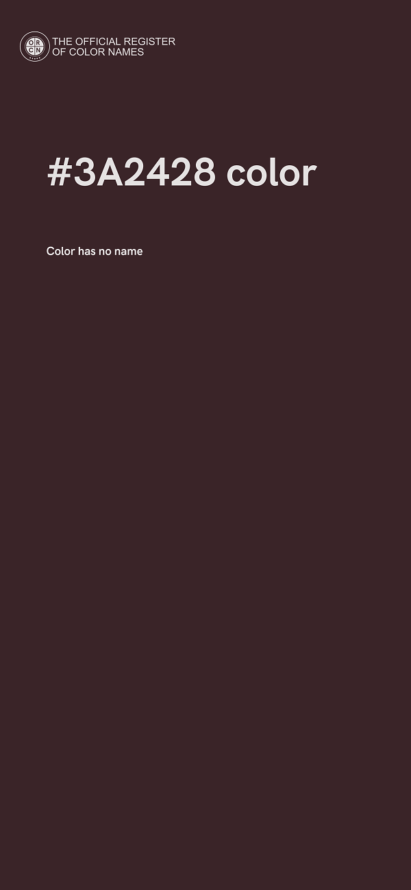 #3A2428 color image