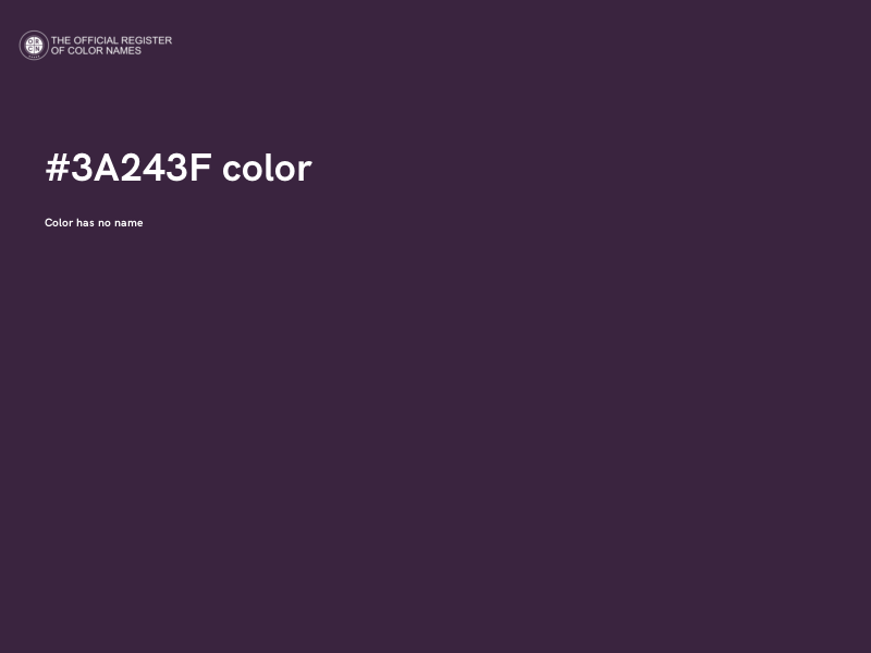 #3A243F color image