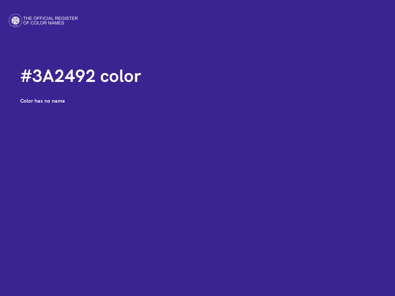 #3A2492 color image