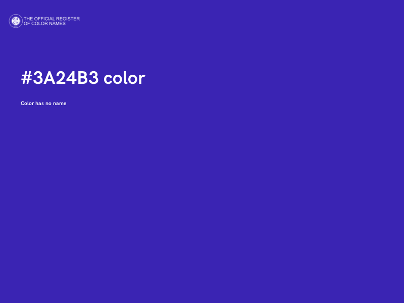 #3A24B3 color image