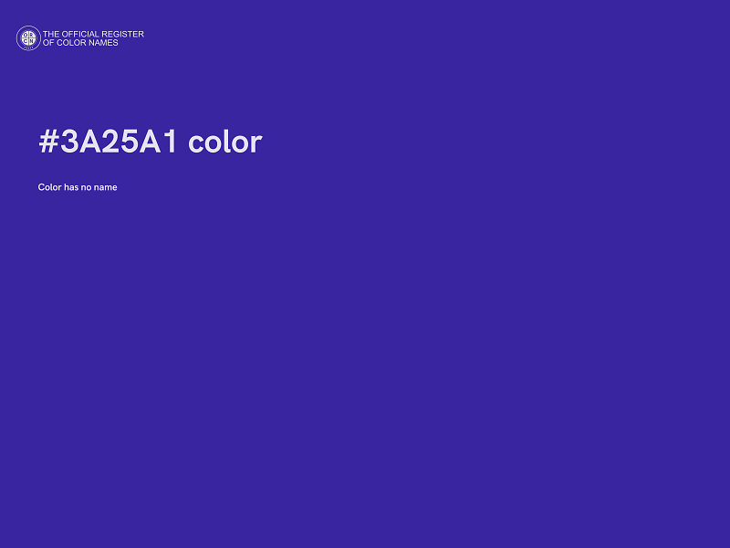 #3A25A1 color image