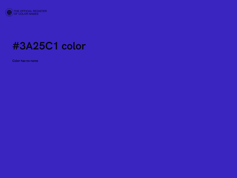 #3A25C1 color image