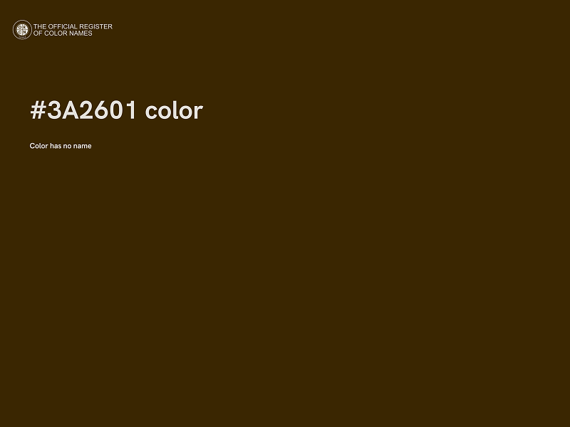 #3A2601 color image