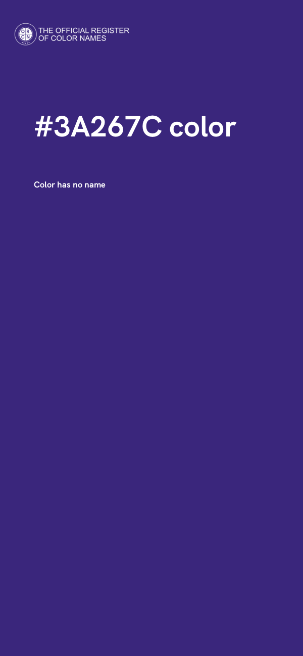#3A267C color image