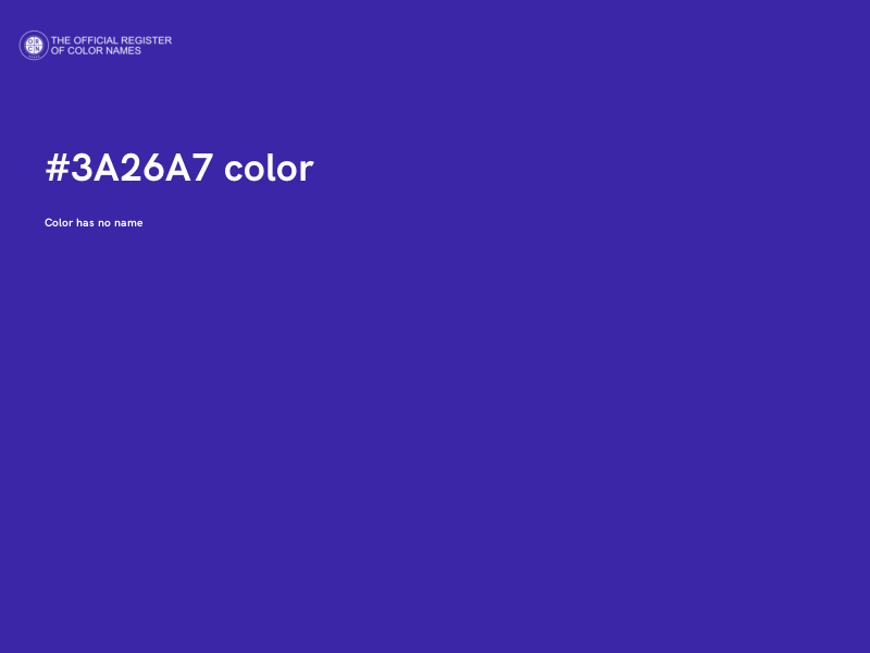 #3A26A7 color image