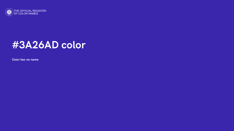 #3A26AD color image