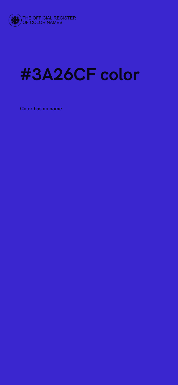 #3A26CF color image