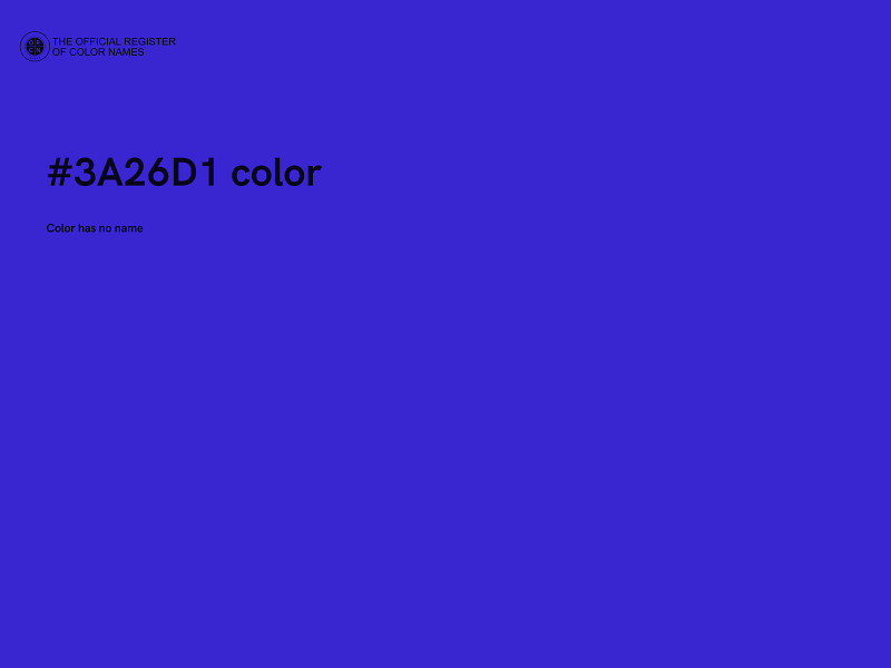 #3A26D1 color image