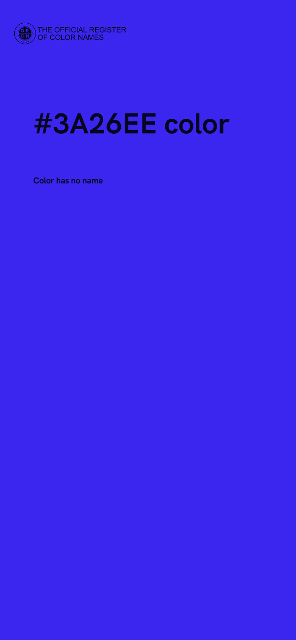 #3A26EE color image