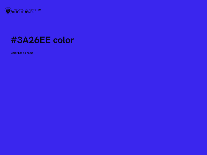 #3A26EE color image