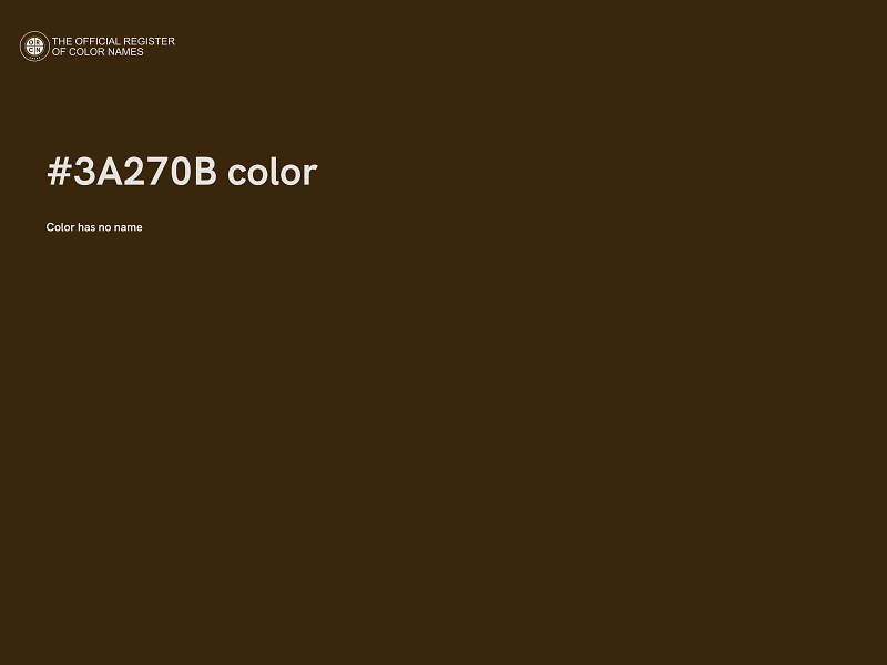 #3A270B color image