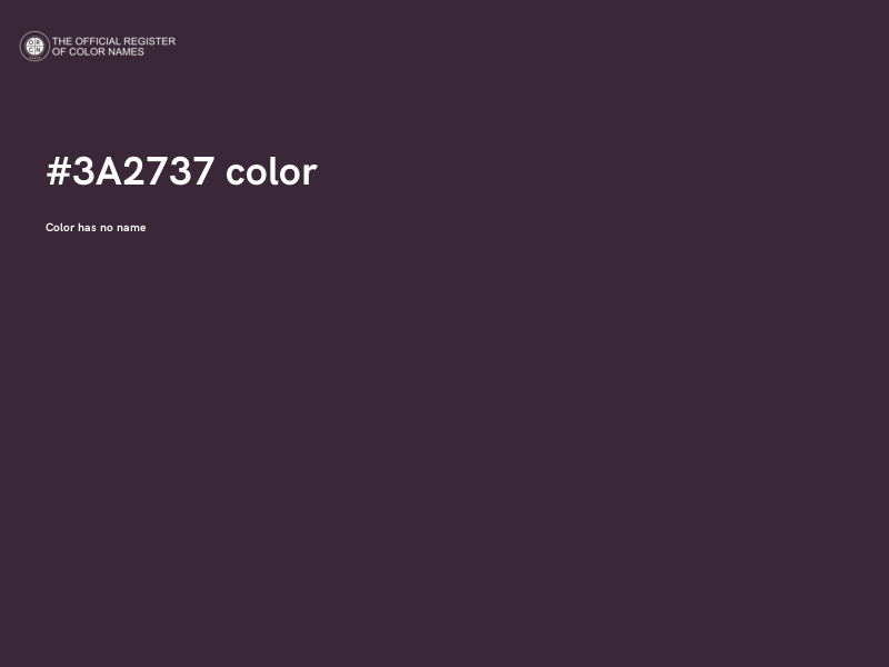 #3A2737 color image
