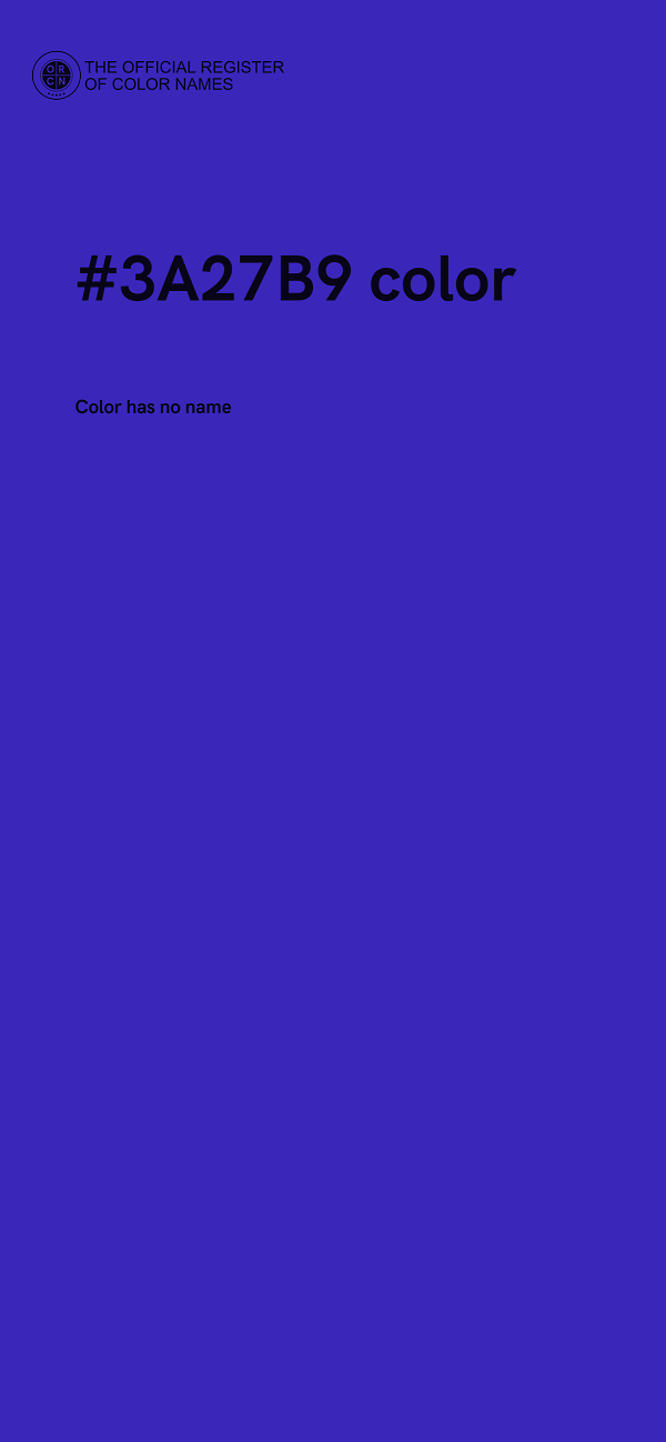 #3A27B9 color image