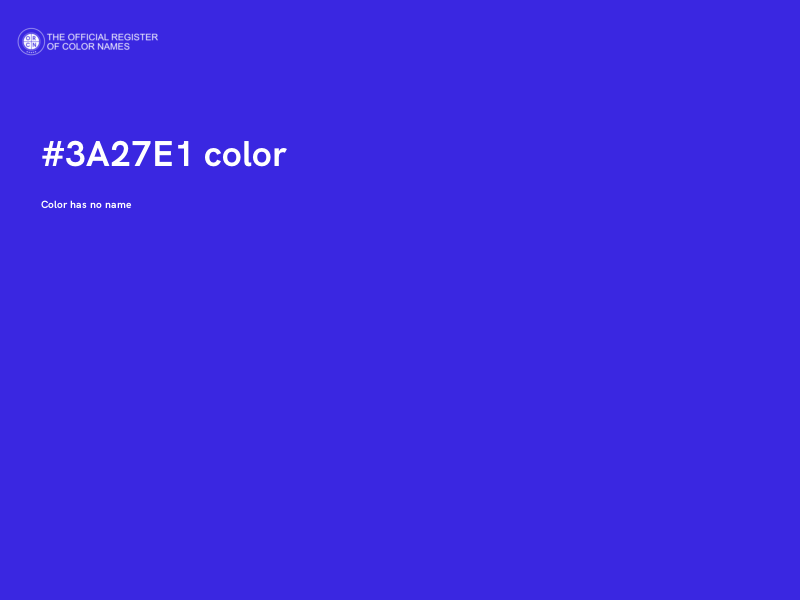 #3A27E1 color image