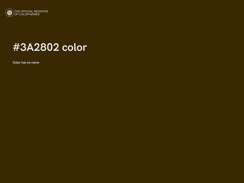 #3A2802 color image