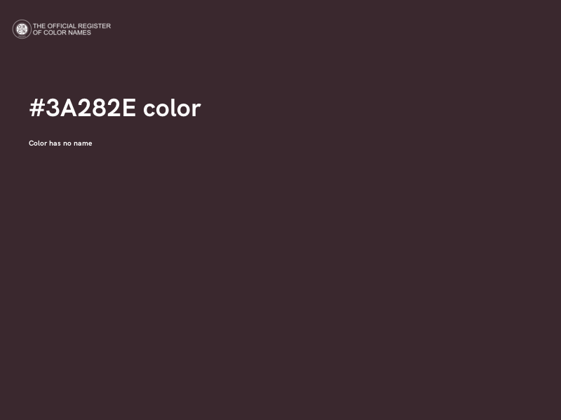 #3A282E color image