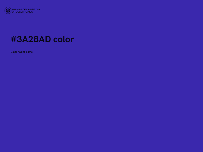 #3A28AD color image