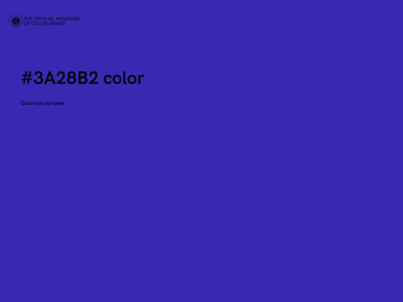 #3A28B2 color image