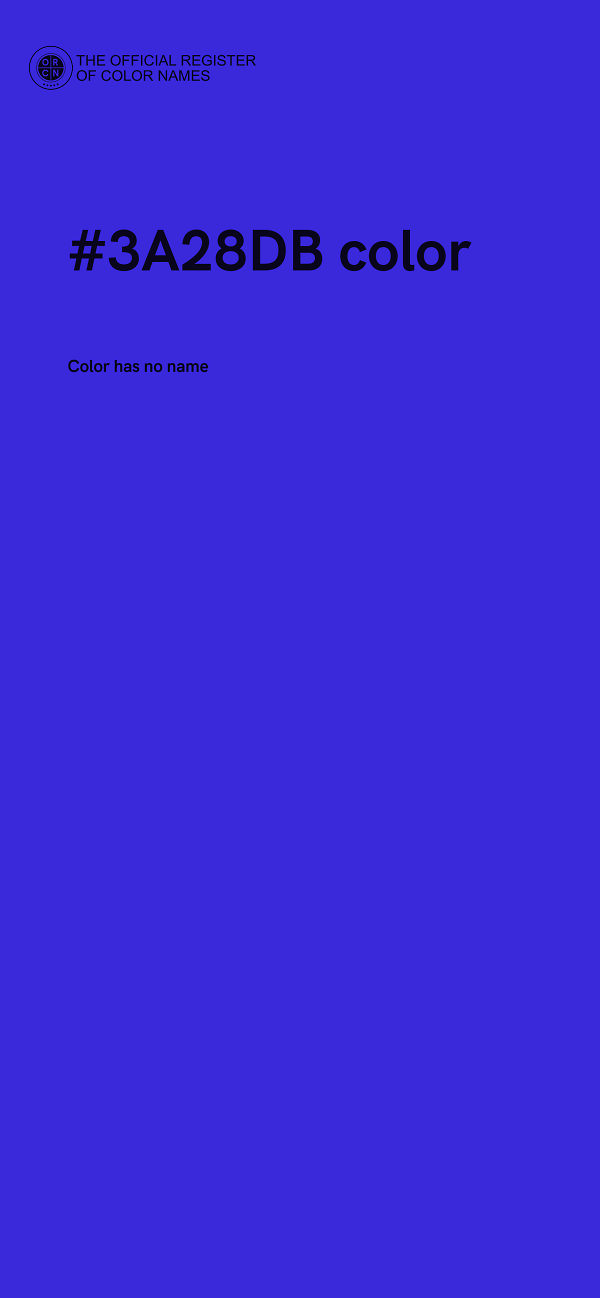 #3A28DB color image