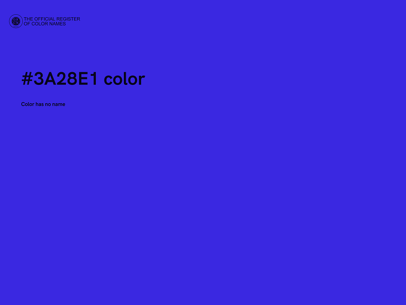 #3A28E1 color image