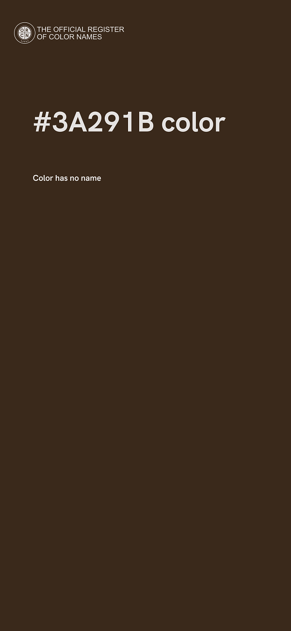 #3A291B color image