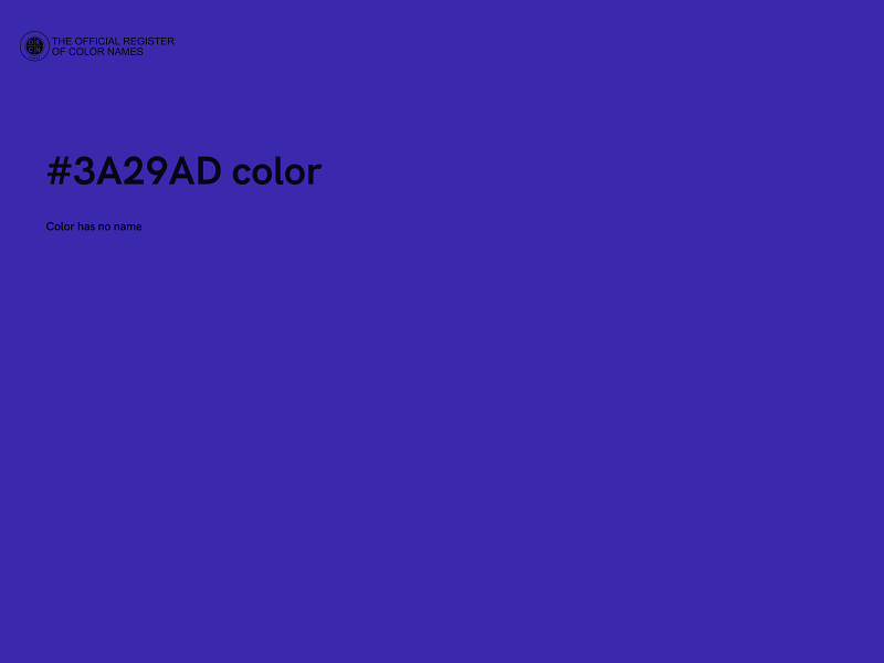 #3A29AD color image