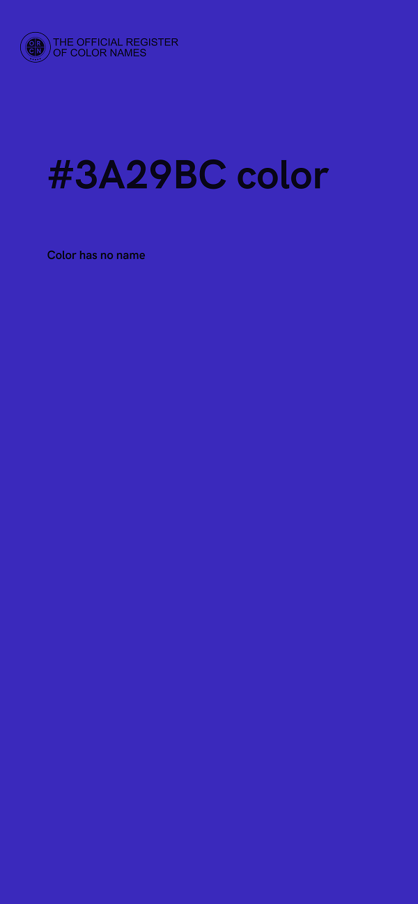 #3A29BC color image