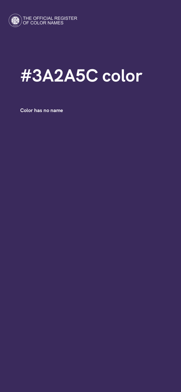 #3A2A5C color image