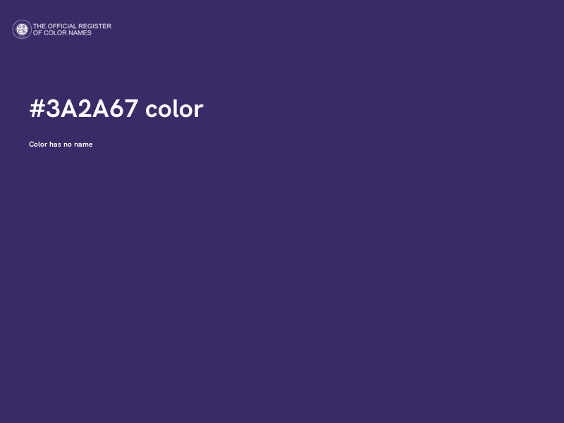 #3A2A67 color image