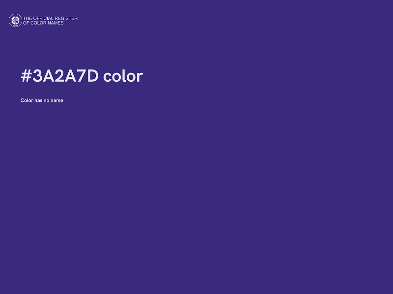 #3A2A7D color image