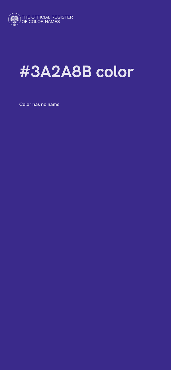 #3A2A8B color image