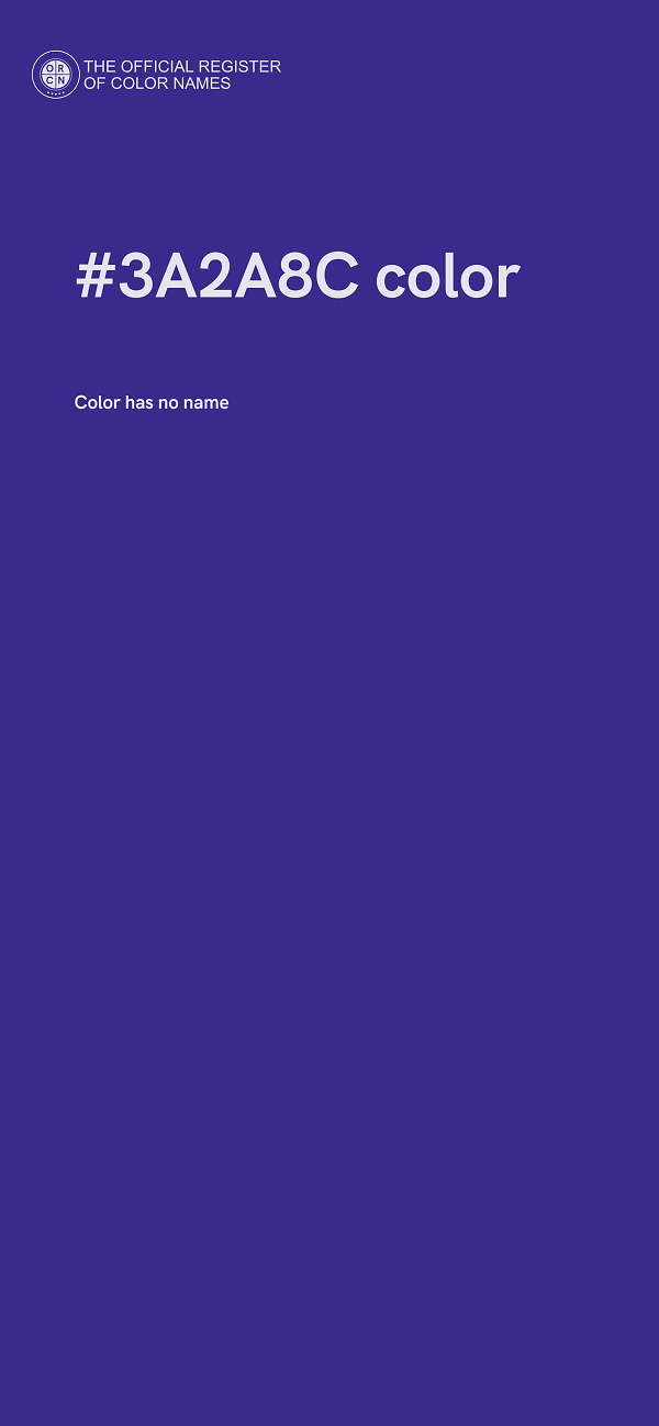 #3A2A8C color image