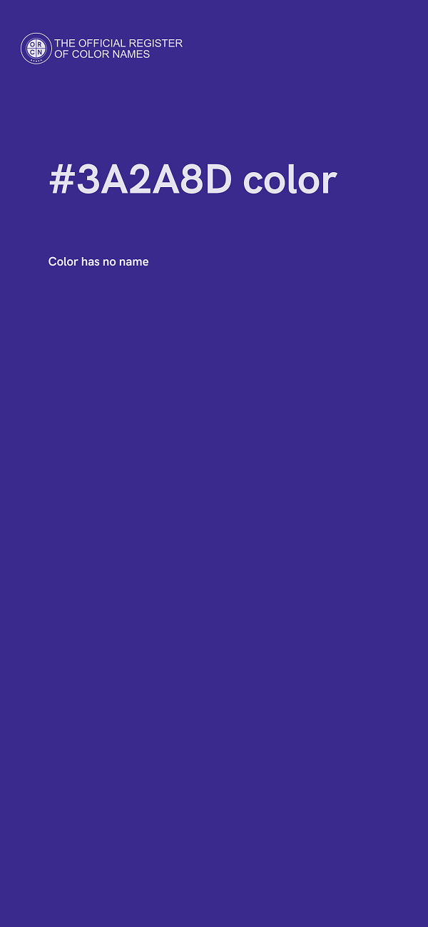 #3A2A8D color image