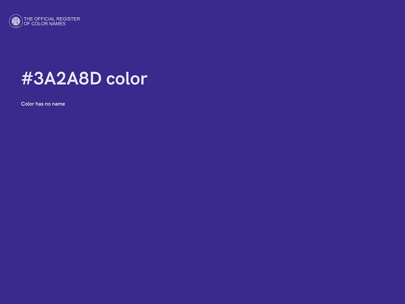 #3A2A8D color image