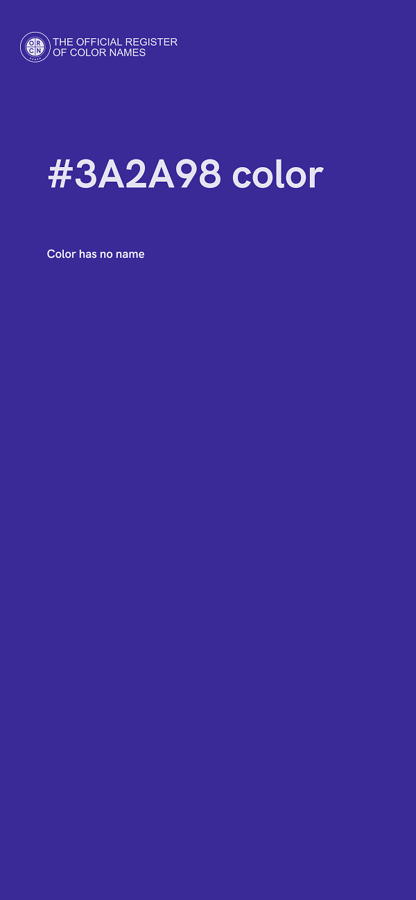 #3A2A98 color image