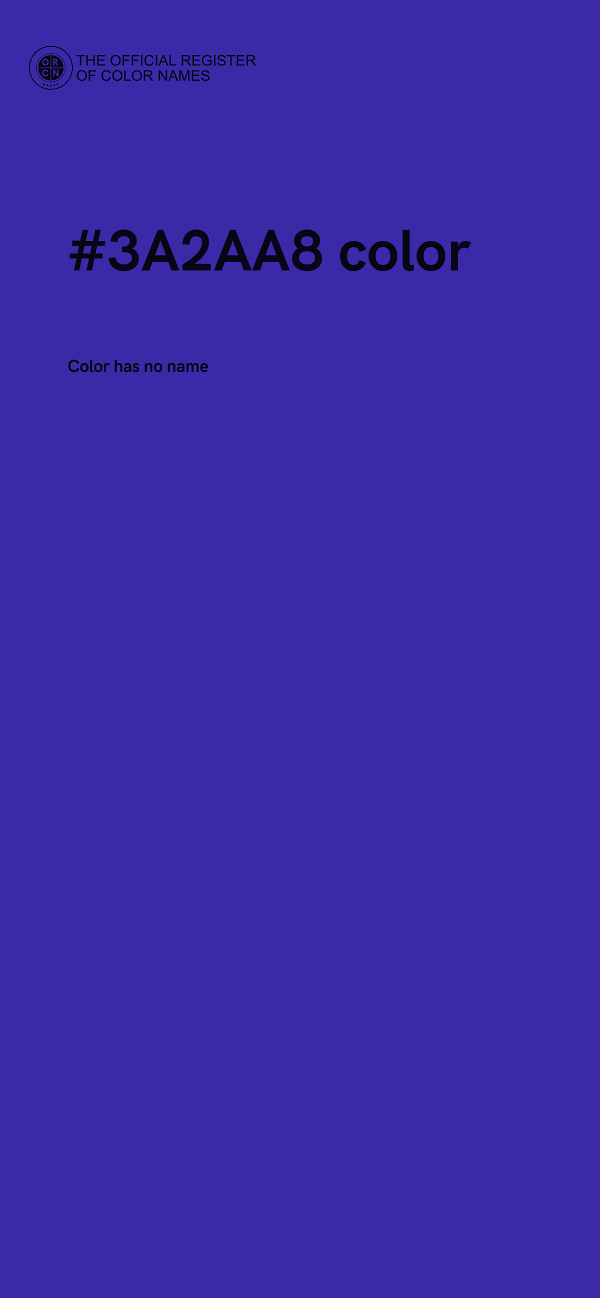 #3A2AA8 color image