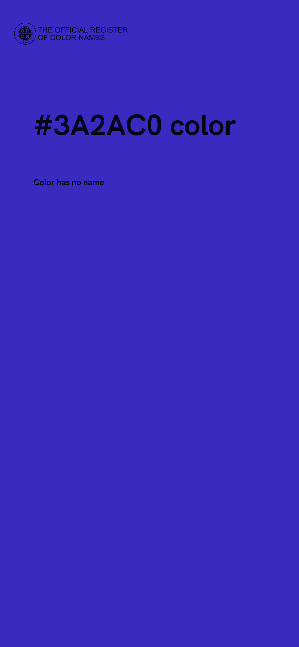 #3A2AC0 color image