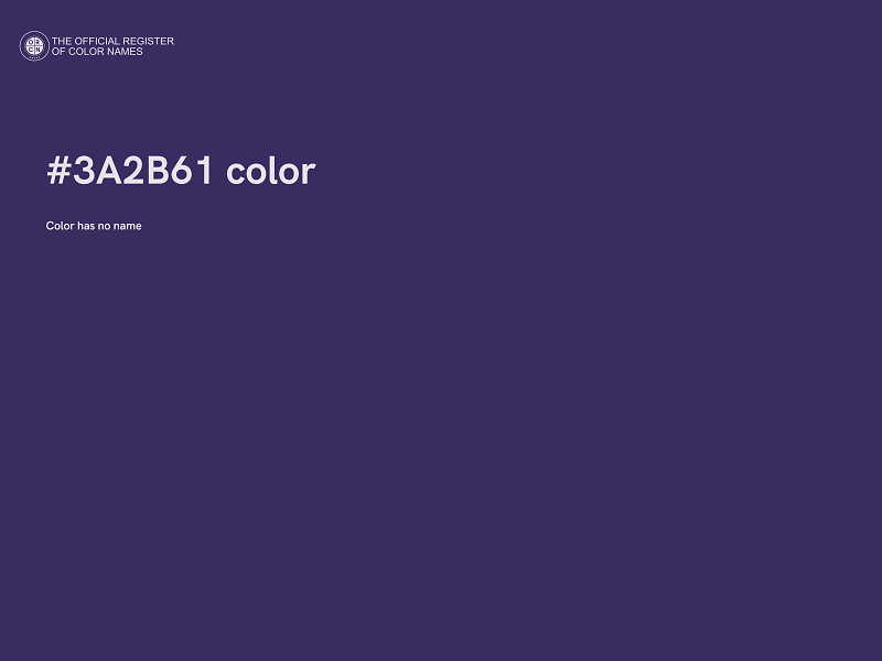 #3A2B61 color image