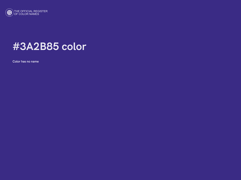 #3A2B85 color image