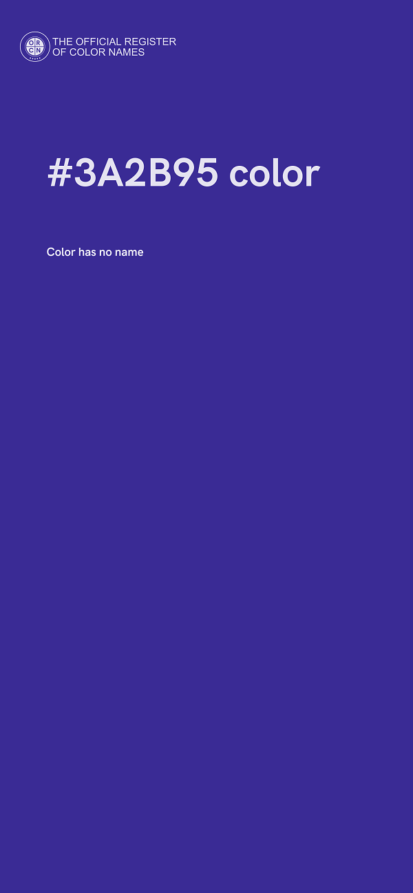 #3A2B95 color image