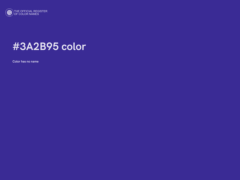 #3A2B95 color image