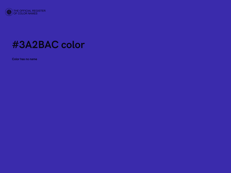 #3A2BAC color image