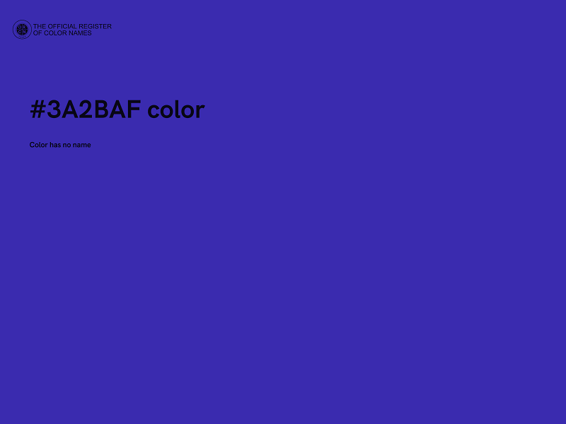 #3A2BAF color image