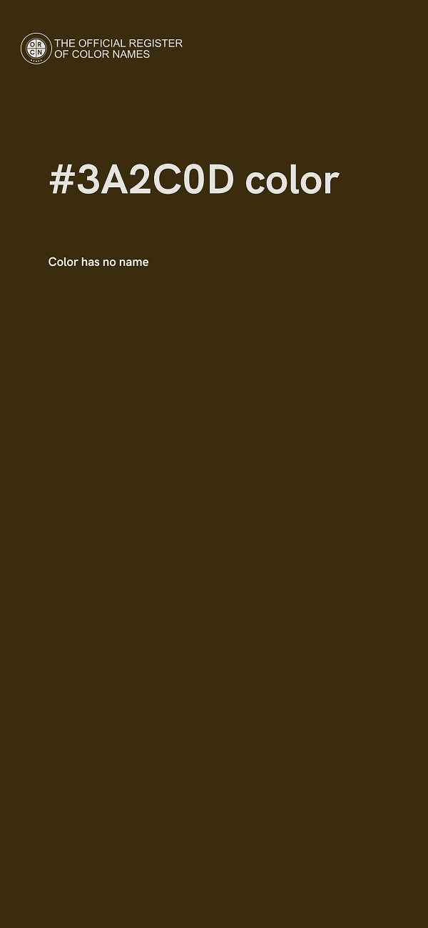 #3A2C0D color image