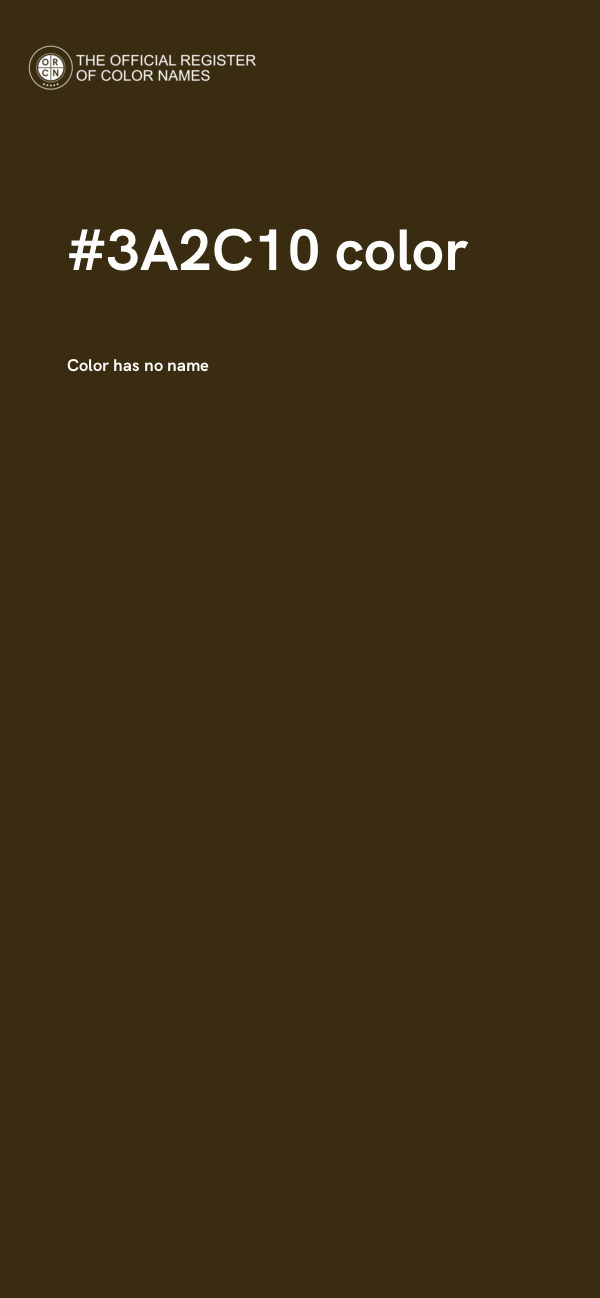 #3A2C10 color image